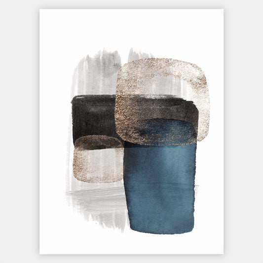 Abstract Poster "Gold Touch" No. 1