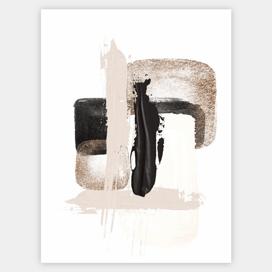 Abstract Poster "Shapes with Gold" No. 2