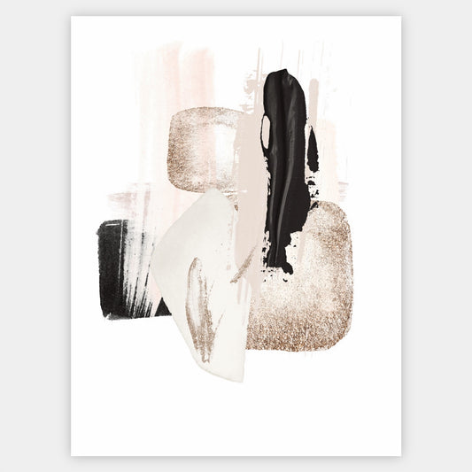 Abstract Poster "Shapes with Gold" No. 3