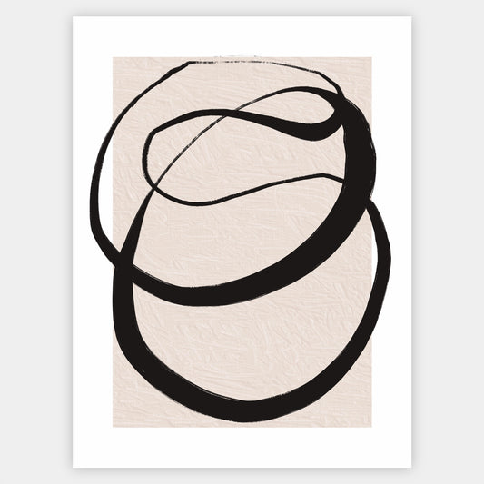 Abstract Poster "Lines on Beige" No. 1
