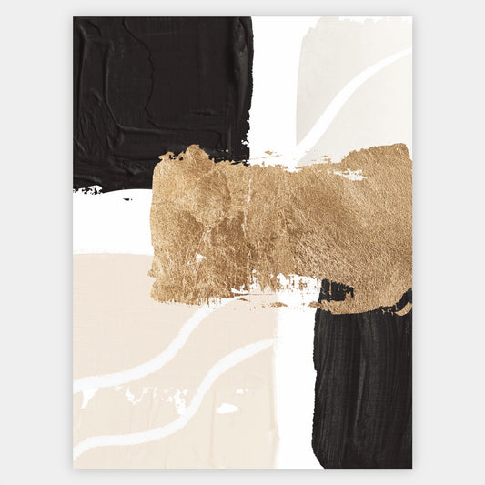 Abstract Poster "Gold Scraps" No. 1