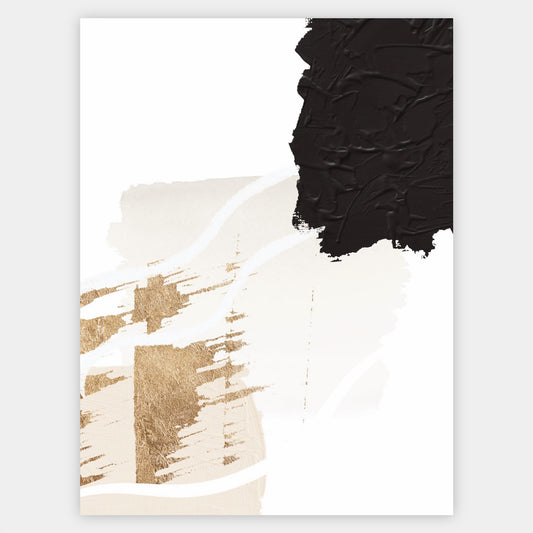 Abstract Poster "Gold Scraps" No. 2
