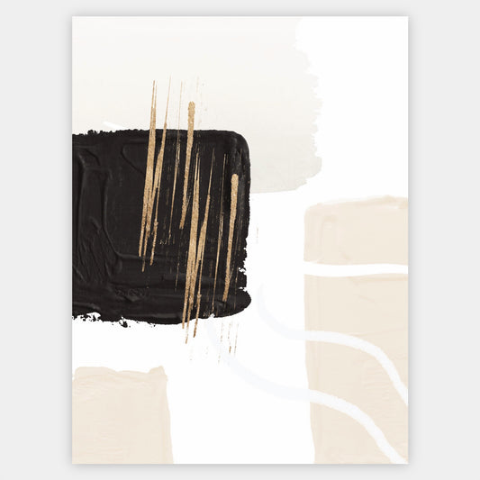 Abstract Poster "Gold Scraps" No. 3