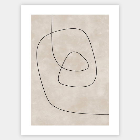 Boho Poster with line art graphics No. 1