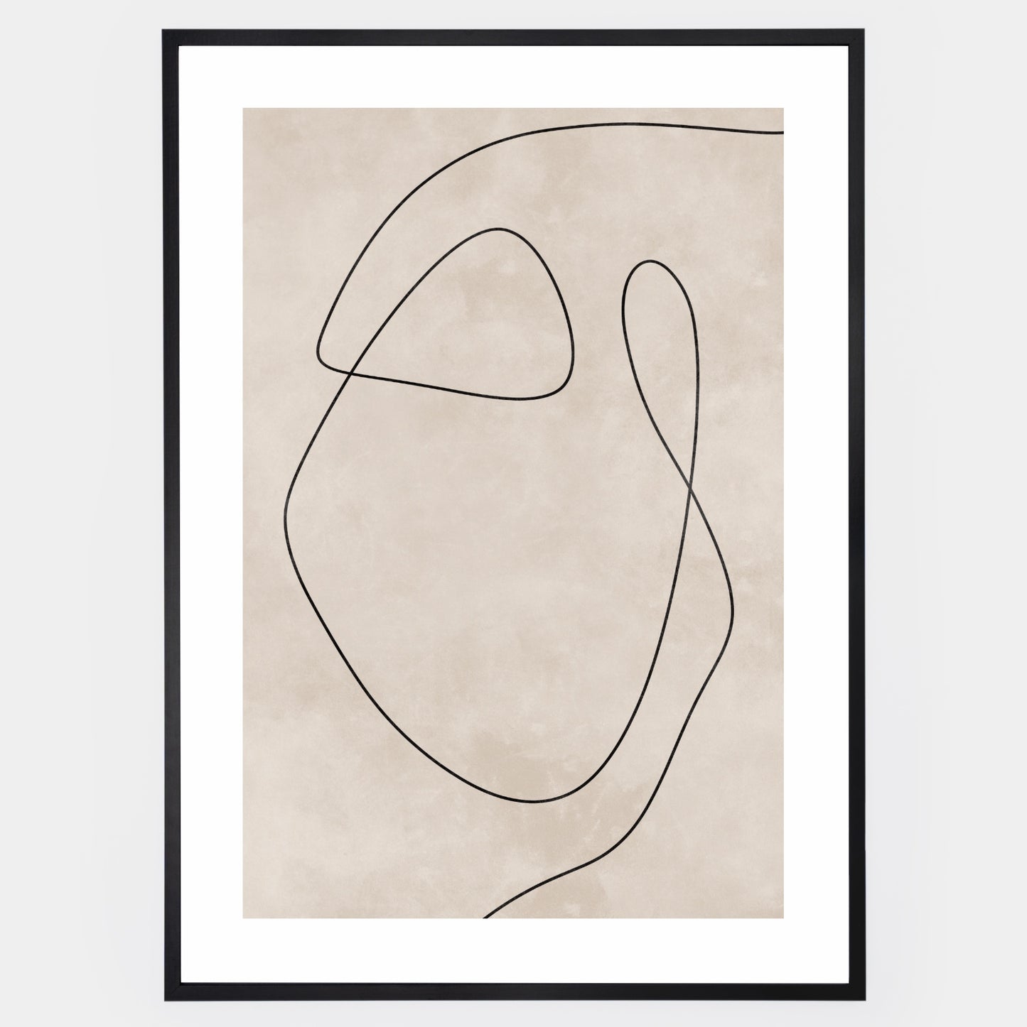 Boho poster with line art graphics No. 2
