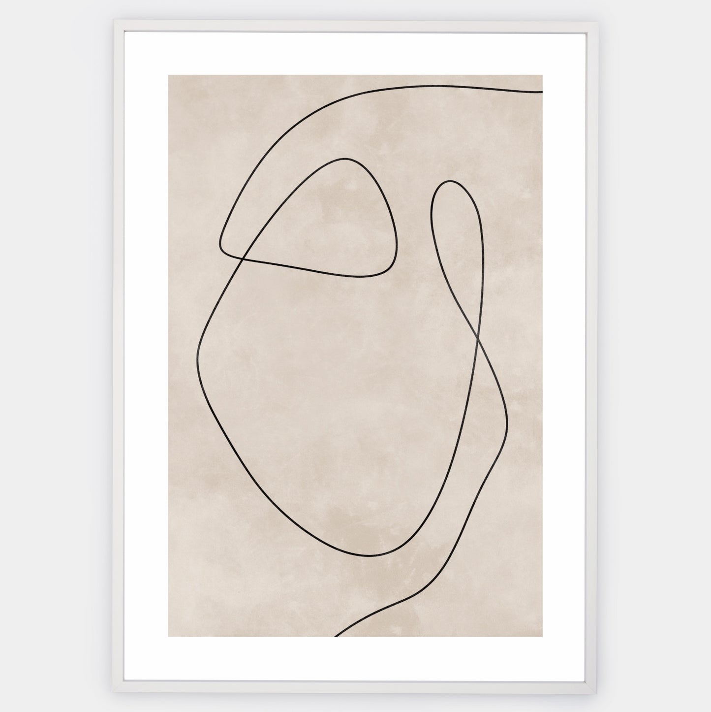 Boho poster with line art graphics No. 2