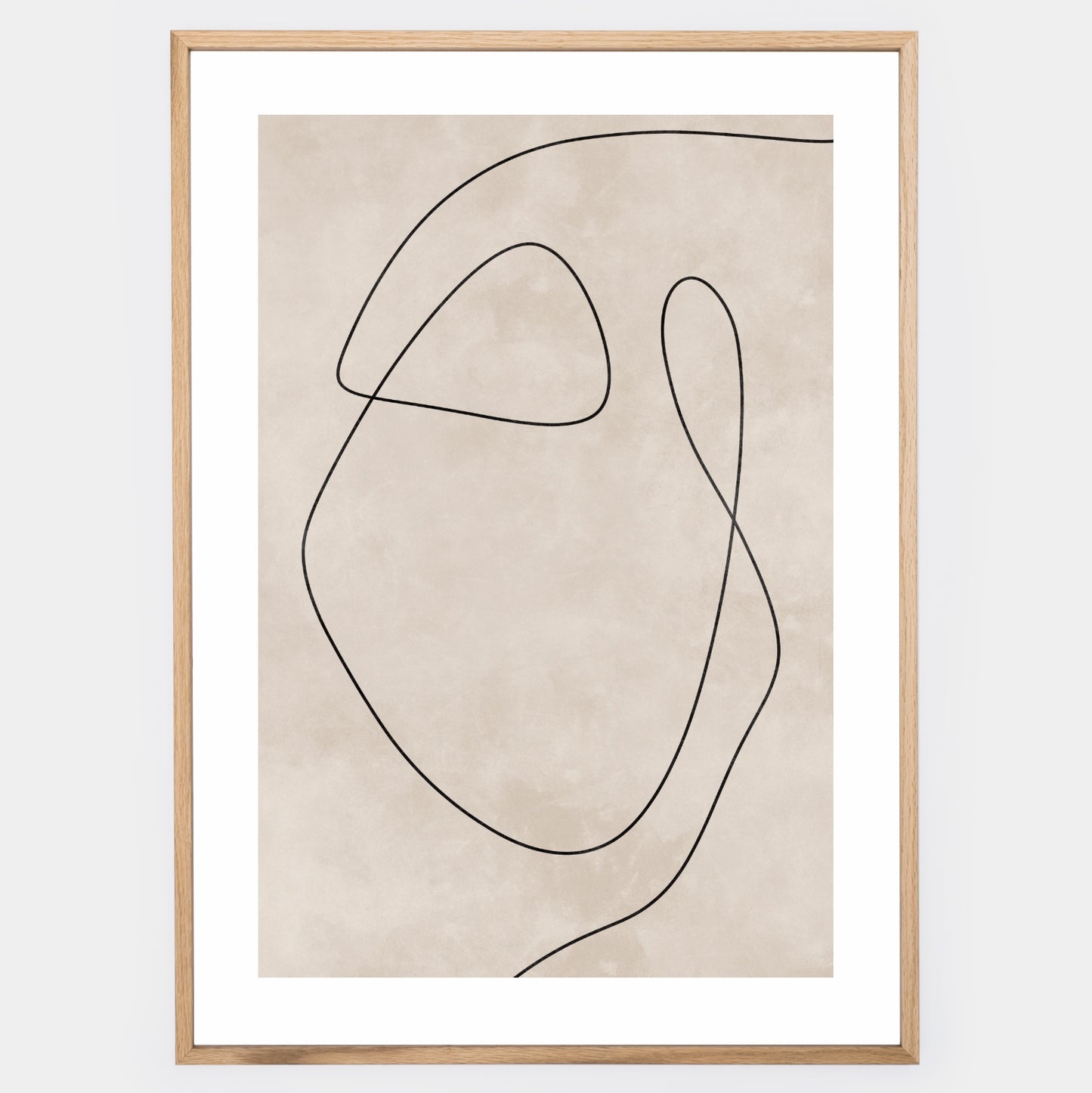 Boho poster with line art graphics No. 2