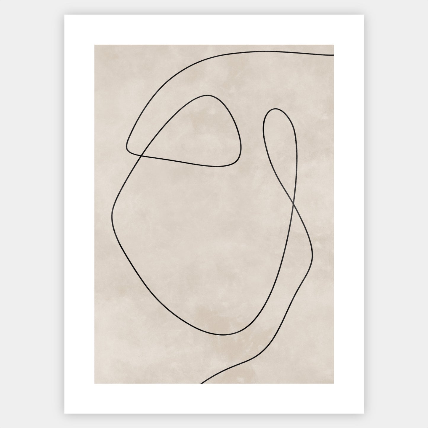 Boho poster with line art graphics No. 2