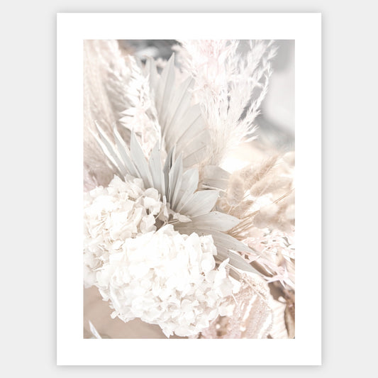 Boho poster with a photo of a bouquet