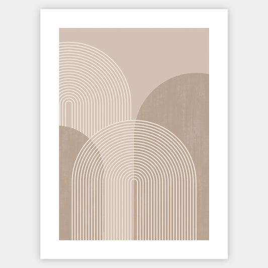 Boho poster with geometric shapes No. 1