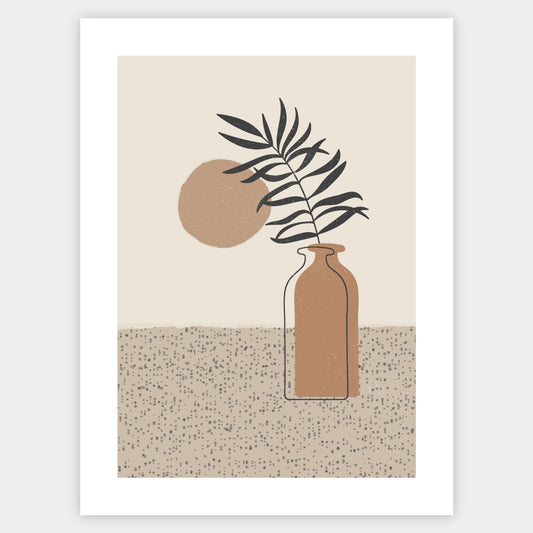 Boho poster with vase