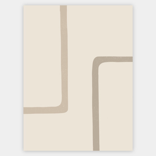 Boho poster with square geometric shapes No. 1