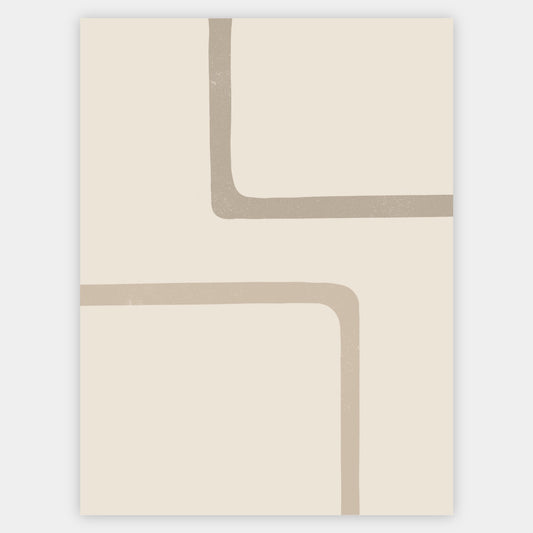 Boho poster with square geometric shapes No. 2