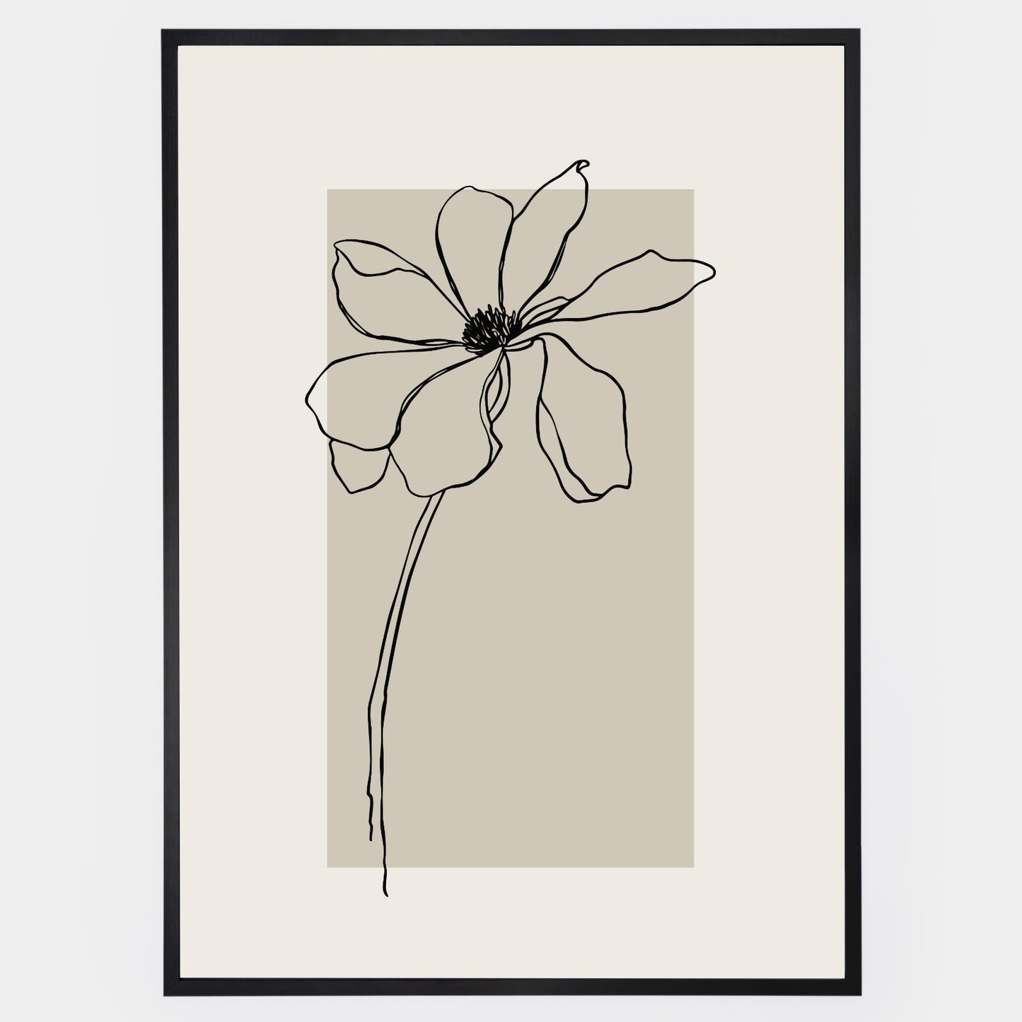 Boho Poster with Flower Graphics