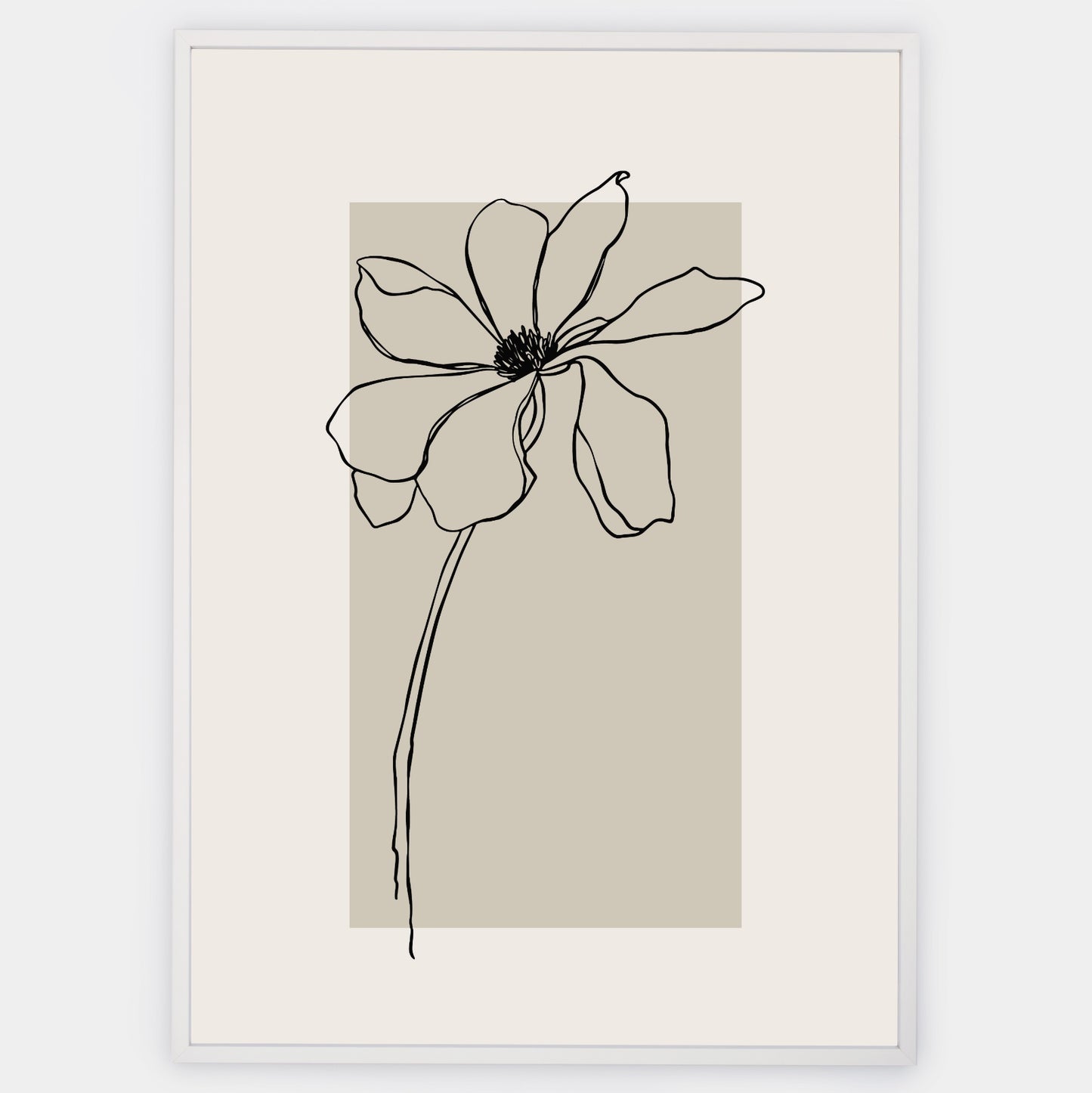 Boho Poster with Flower Graphics
