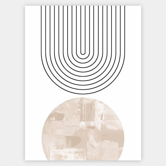 Boho Poster "Beige" 1