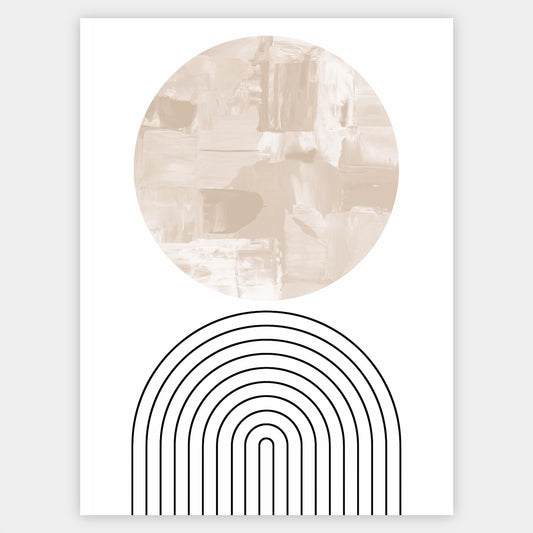 Boho Poster "Beige" 3