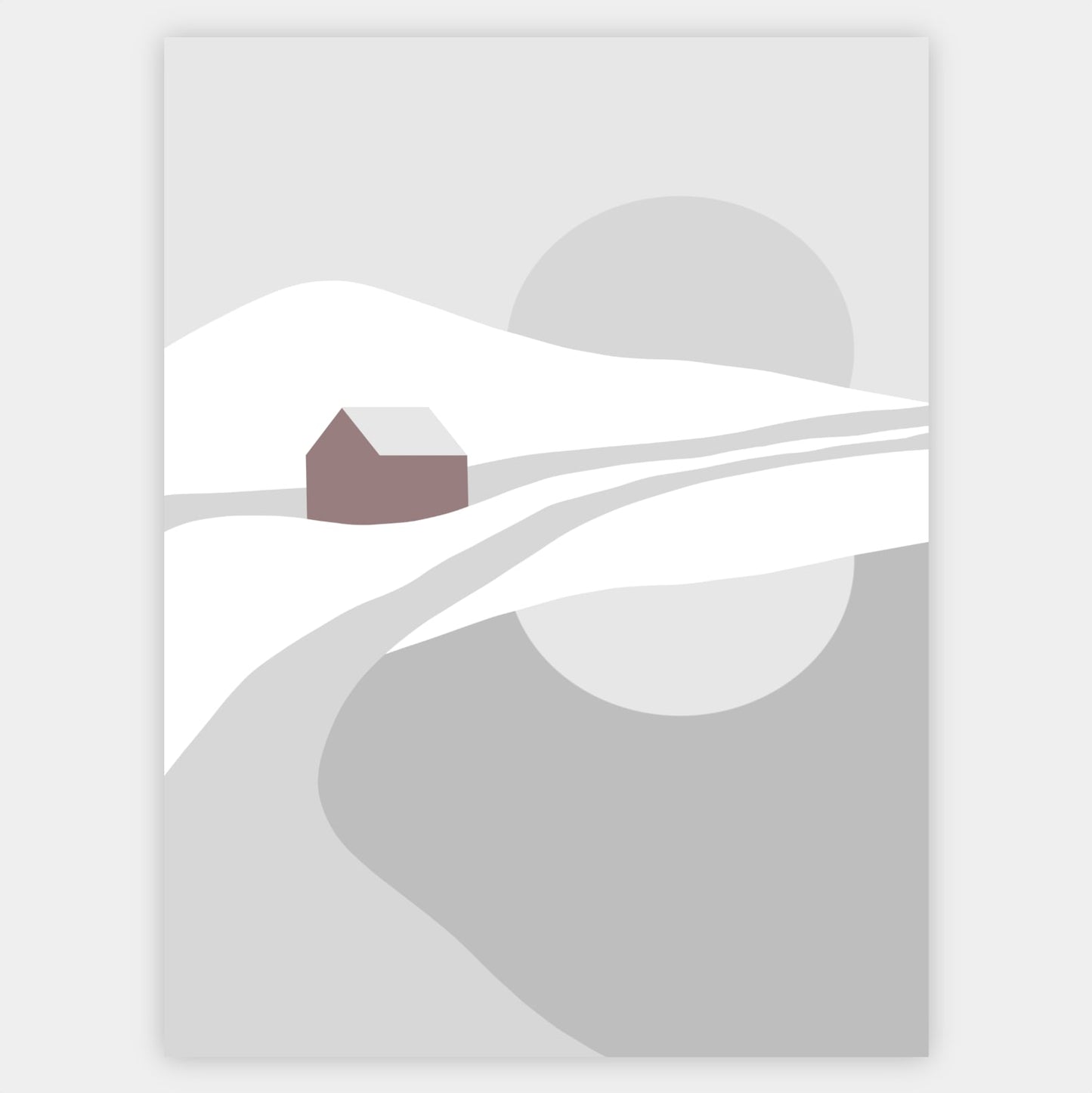 Boho Poster "Winter landscape" No. 3