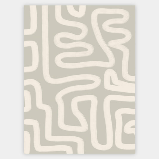 Boho Poster "Maze" No. 1