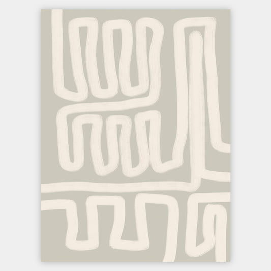 Boho Poster "Maze" No. 2