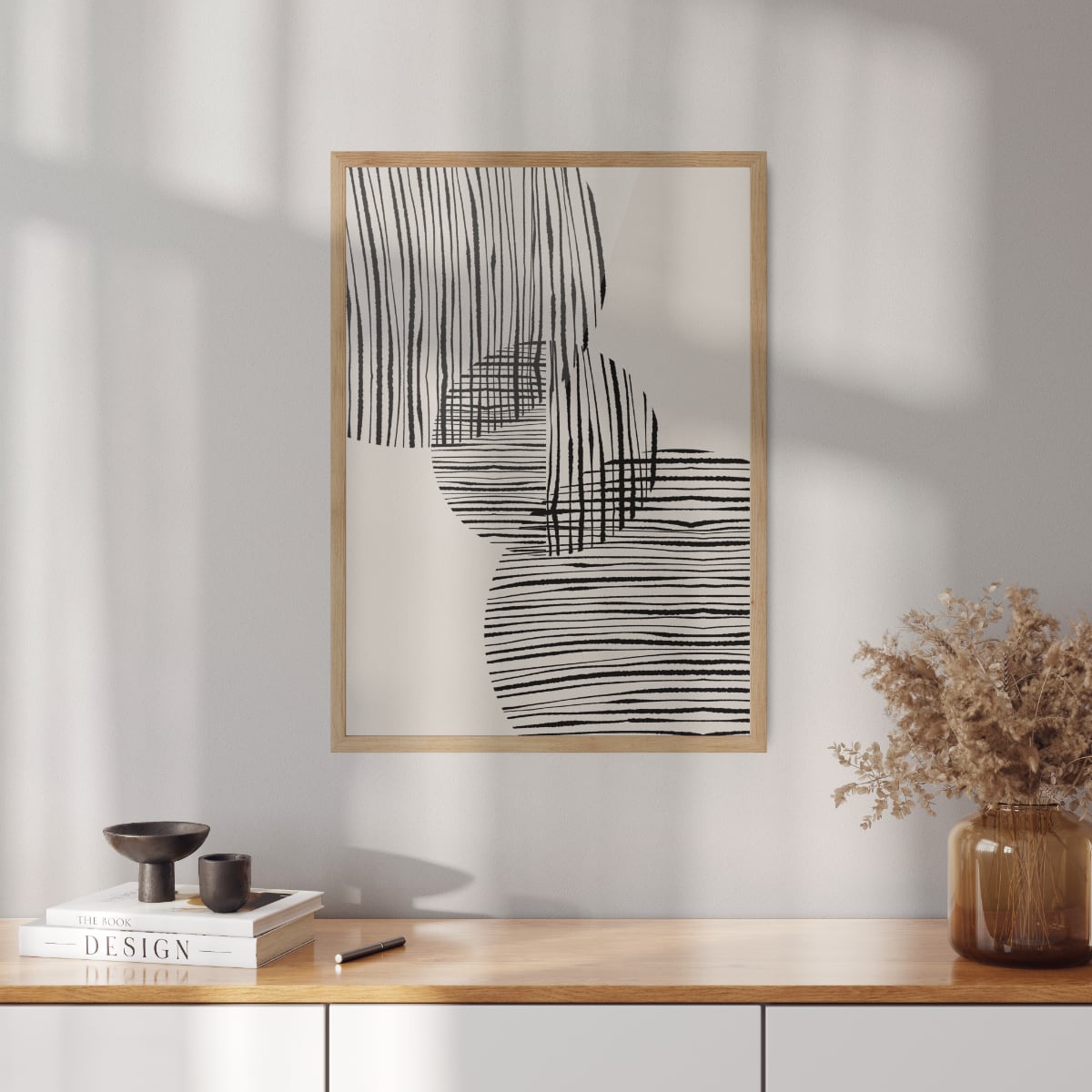 Boho Poster "Fabric circles" No. 1