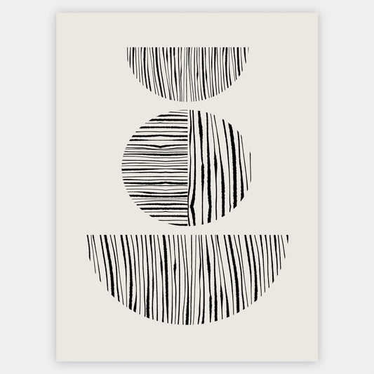 Boho Plagát "Fabric circles" No. 3