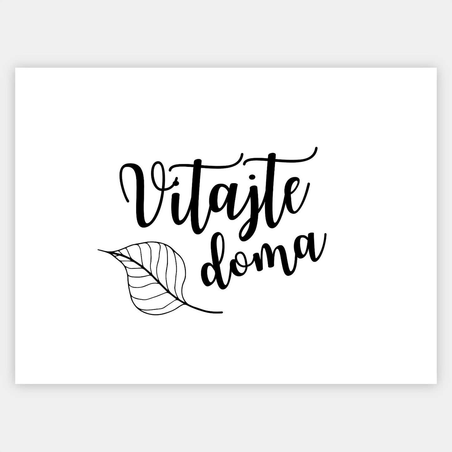Plakát Vítejte doma