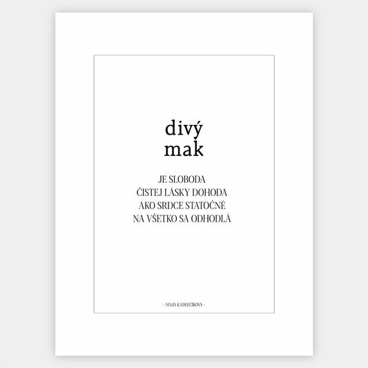 Wild Poppy poster + text