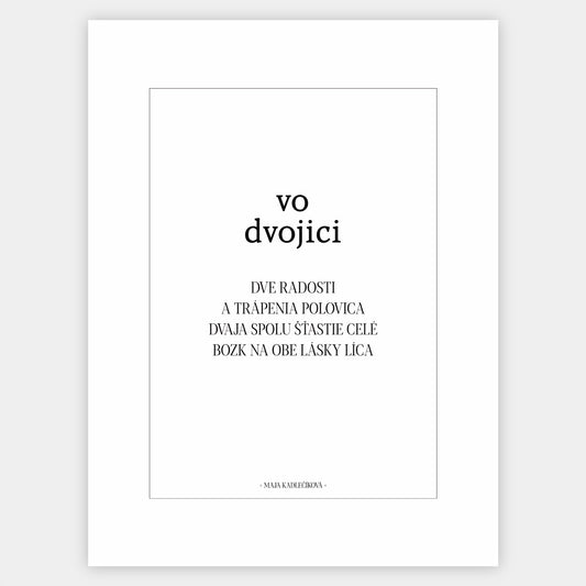 Poster In pairs + text