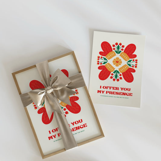 Digital Poster – I Give You My Presence