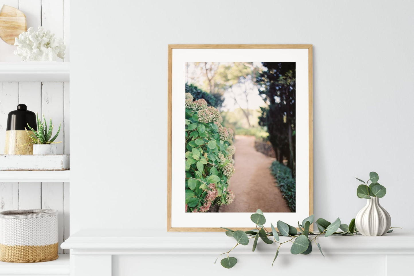 Poster Along the Path of Hydrangeas