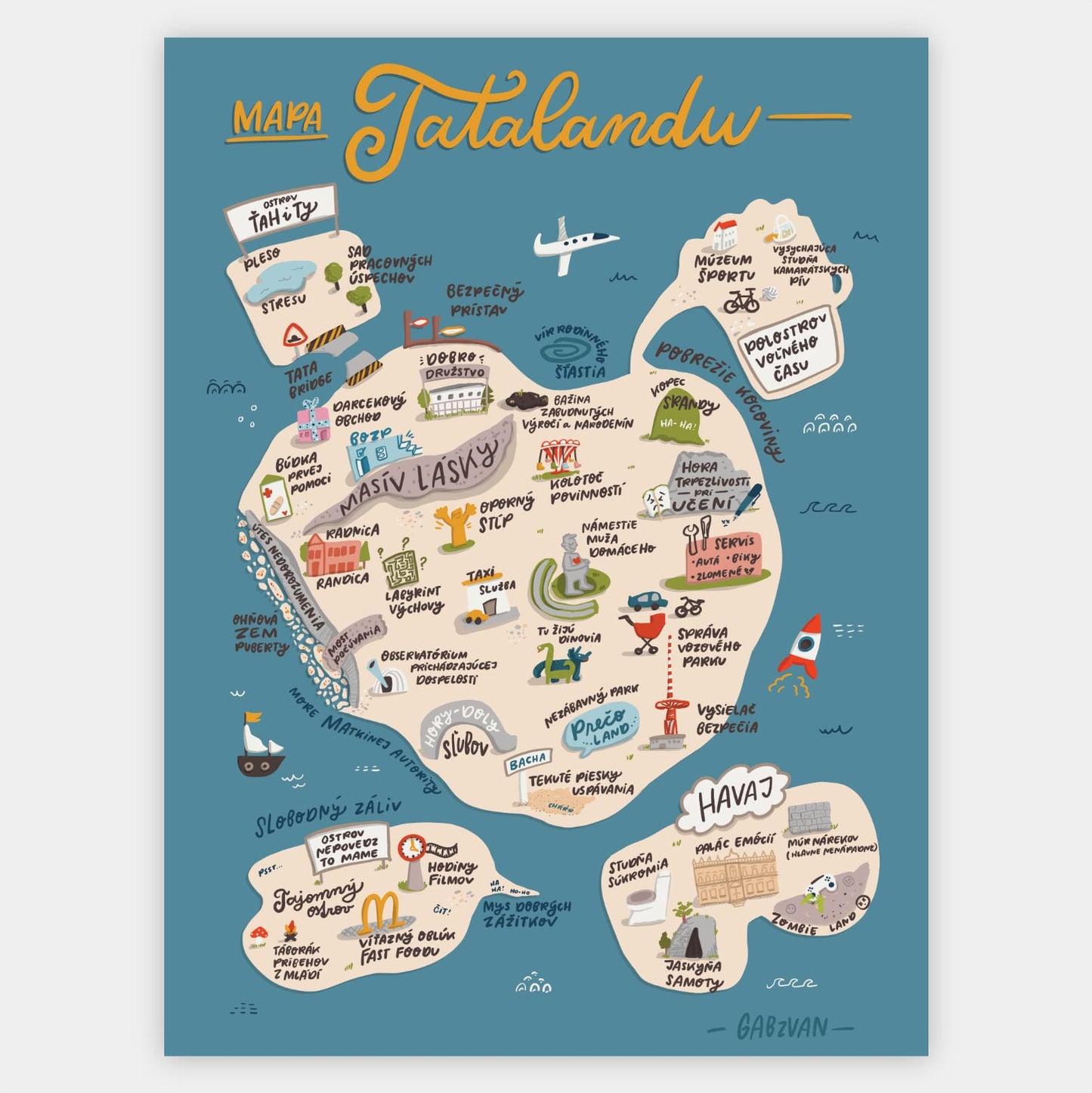 Poster Map of Tataland
