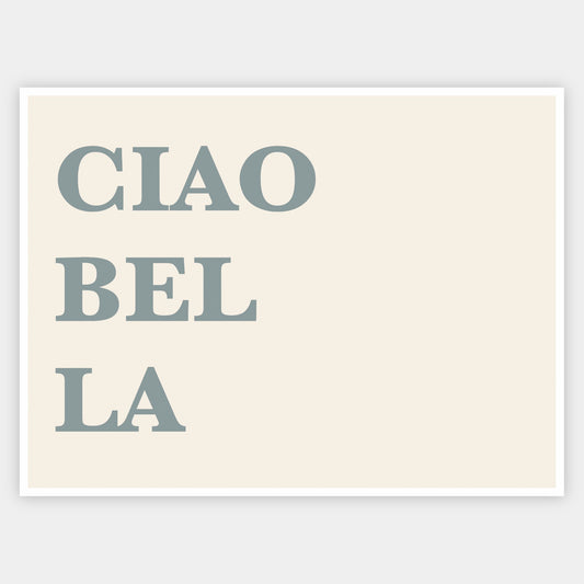 Poster CIAO BEL LA