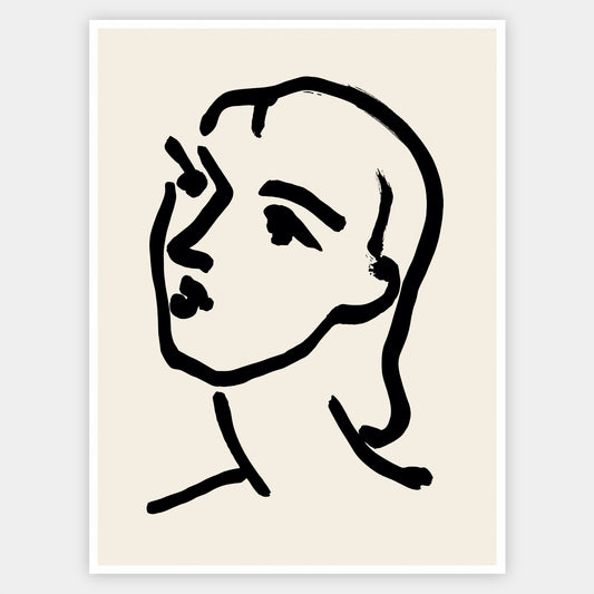 Head in Black Poster | Matisse