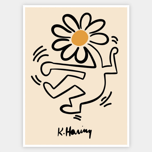 Flowerhead Poster | Keith Haring