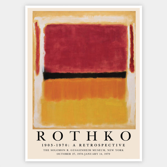 Poster A Retrospective | Mark Rothko
