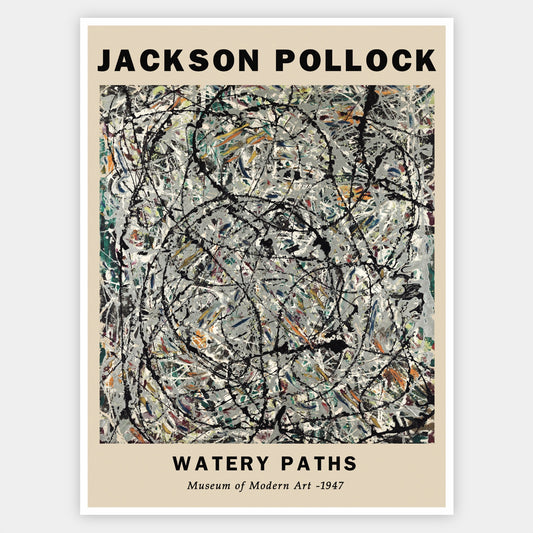 Watery Paths Poster | Jackson Pollock