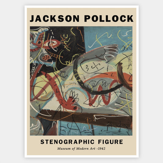Stenographic Figure Poster | Jackson Pollock