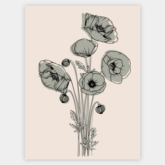 Poppy Flower Poster