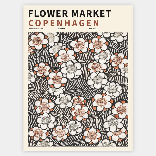 Flower Market Copenhagen poster