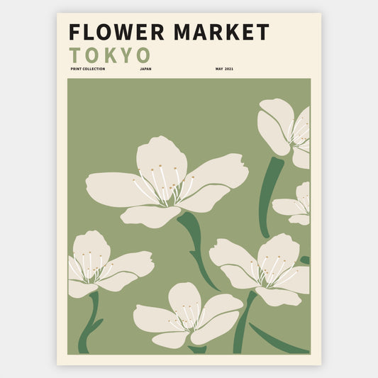 Flower Market Tokyo poster