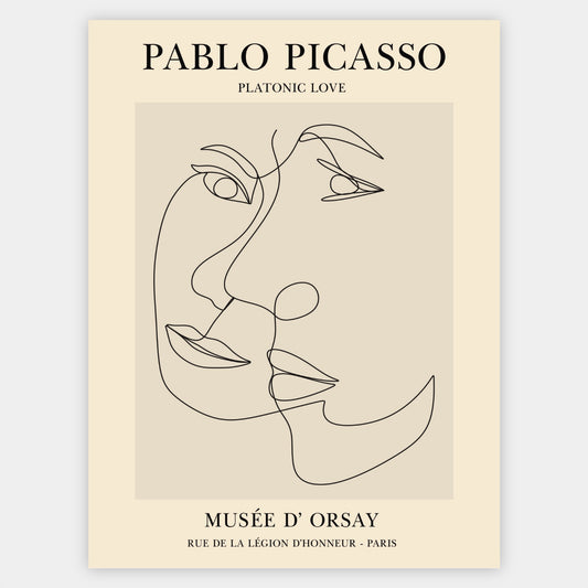 Platonic Love Poster | Pablo Picasso