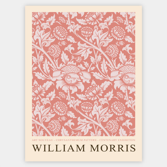 Chrysanthemum Pattern Poster | William Morris