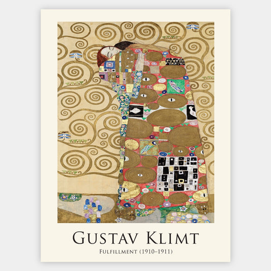 Fulfillment Poster | Gustav Klimt