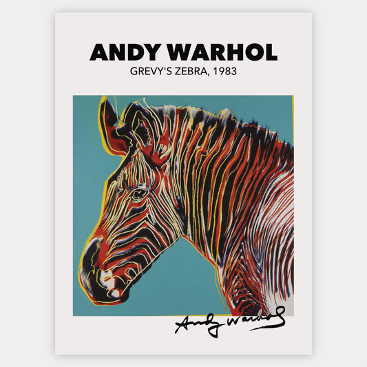 Grevy's Zebra Poster | Andy Warhol