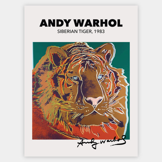 Siberian Tiger Poster | Andy Warhol