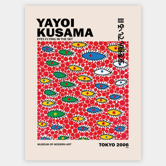 Poster Eyes Flying in the Sky | Yayoi Kusama