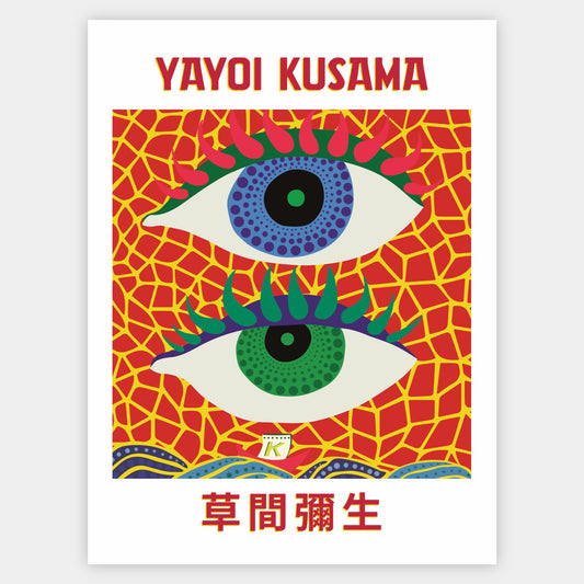 Two Eyes Poster | Yayoi Kusama