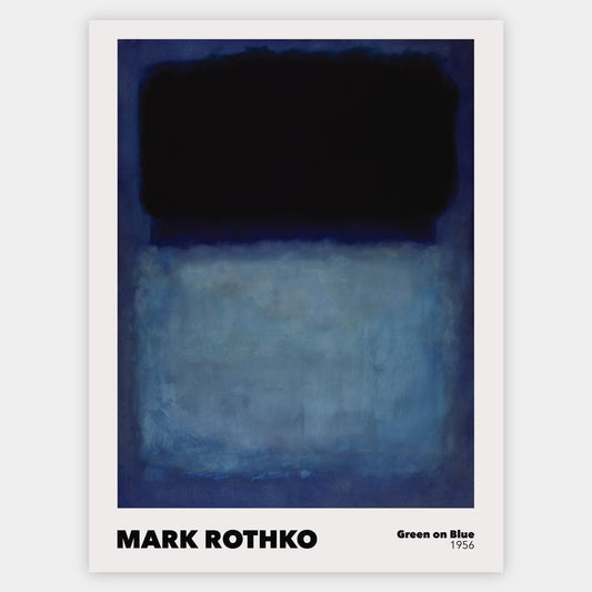 Green on Blue Poster | Mark Rothko