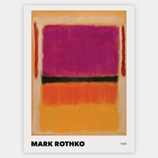 Poster Red, Violet, Black, Orange, Yellow on Yellow | Mark Rothko